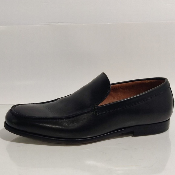 Allen Edmonds Rialto Italian Handcrafted Loafers Black Leather Moc Toe Men’s 9 D main image 6